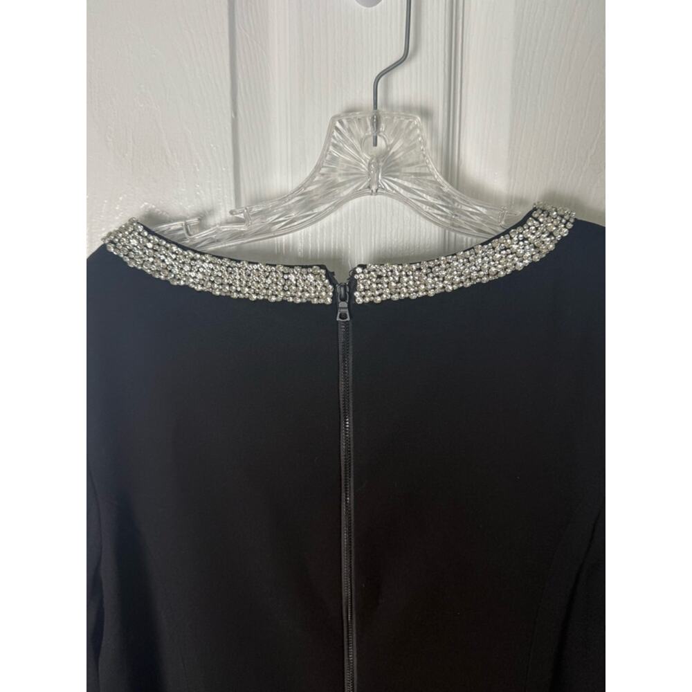 Alice + Olivia Mailynn Embellished Trim Mini Dress 12 - Picture 9 of 11